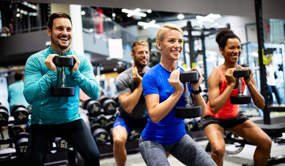 When It Comes to Exercise People Get Different Results. People in a group class exercising.