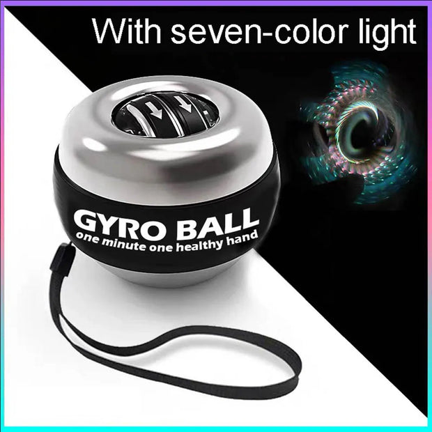 Ignite your workout with our LED Gyroscopic Powerball! This innovative fitness gadget combines cutting-edge gyroscopic technology with vibrant LED lights for a mesmerizing exercise experience. Effortlessly engage your wrists, forearms, and grip as the gyroscopic force intensifies with each spin, sculpting strength and improving coordination. The dazzling LED display adds a visual spectacle as the gyro spins.