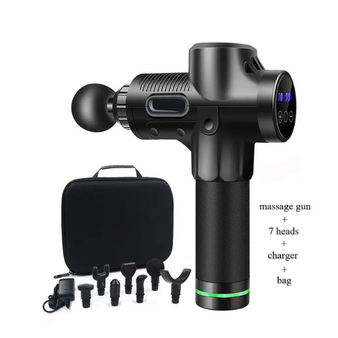 Our high frequency Pro Massage Gun will ease any muscle pain therapeutically. If you constantly suffer from intense back, shoulder, leg, or hip pain then our deep tissue Pro Massage Gun will put all your pain to rest. Whether you're a high-level athlete or work tons of hours sitting in a chair, you can certainly benefit from a massage with our Pro Massage Gun! The high frequency that the massage gun releases turns any lingering muscle aches into instant relaxation so you can enjoy the day.