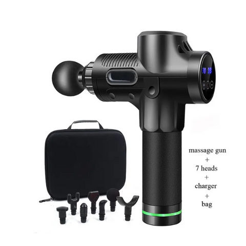 Our high frequency Pro Massage Gun will ease any muscle pain therapeutically. If you constantly suffer from intense back, shoulder, leg, or hip pain then our deep tissue Pro Massage Gun will put all your pain to rest. Whether you're a high-level athlete or work tons of hours sitting in a chair, you can certainly benefit from a massage with our Pro Massage Gun! The high frequency that the massage gun releases turns any lingering muscle aches into instant relaxation so you can enjoy the day.