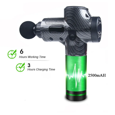 Our high frequency Pro Massage Gun will ease any muscle pain therapeutically. If you constantly suffer from intense back, shoulder, leg, or hip pain then our deep tissue Pro Massage Gun will put all your pain to rest. Whether you're a high-level athlete or work tons of hours sitting in a chair, you can certainly benefit from a massage with our Pro Massage Gun! The high frequency that the massage gun releases turns any lingering muscle aches into instant relaxation so you can enjoy the day.