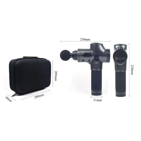 Our high frequency Pro Massage Gun will ease any muscle pain therapeutically. If you constantly suffer from intense back, shoulder, leg, or hip pain then our deep tissue Pro Massage Gun will put all your pain to rest. Whether you're a high-level athlete or work tons of hours sitting in a chair, you can certainly benefit from a massage with our Pro Massage Gun! The high frequency that the massage gun releases turns any lingering muscle aches into instant relaxation so you can enjoy the day.
