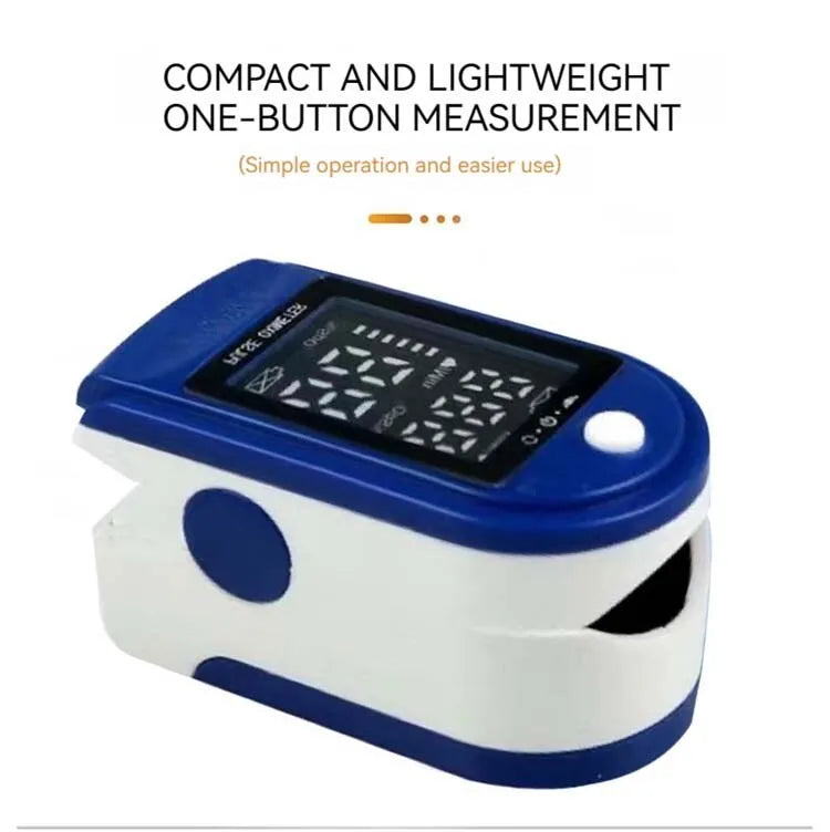 The Finger Pulse Oximeter with LED has solid and durable construction and offers reliable measurements which are displayed on a bright LED screen. Its lightweight and anatomical design make the process of monitoring your oxygen saturation and heart rate easy and immediate.