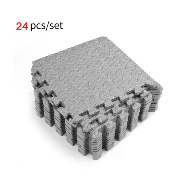 Make safety a priority at your home gym with our Gym Mat Flooring. These Gym Mats are made of high-quality EVA foam that can take the weight of heavy dumbbells, barbells, and plates falling on the ground. Don’t be afraid to work out with intensity as these Gym Floor Mats will keep your floors protected from damage. You can toss weights around carefree with these strong Gym Mats, they will cushion the blow.