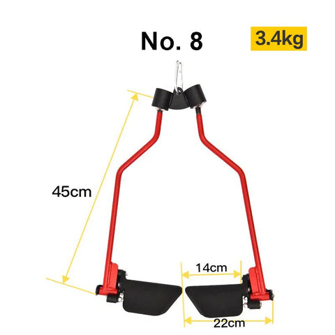 When it’s finally time to get into the gym and really start building your back you want to focus on that pulldown and row movement. What is most important is your hand positioning, it is key to targeting different back muscles. Maximize your weightlifting gains with our power grip bar Cable Attachments designed for lifting efficiency.