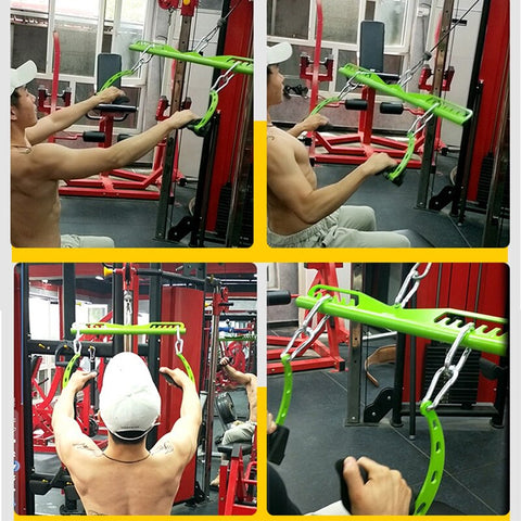 When it’s finally time to get into the gym and really start building your back you want to focus on that pulldown and row movement. What is most important is your hand positioning, it is key to targeting different back muscles. Maximize your weightlifting gains with our power grip bar Cable Attachments designed for lifting efficiency.
