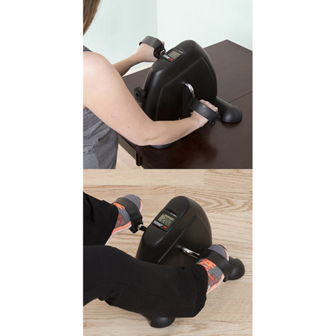 Don’t you hate that feeling of walking into the gym, getting ready to workout, but nothing’s available? Well, no more waiting, just get right to it with the Mini Pedal Exercise Machine! This portable Cycling Machine can fit anywhere in your home gym so there are no excuses as to why you can’t workout. An LCD screen display shows all the functions and lets you control how difficult pedaling becomes. Increase the intensity, measure performance, and have the workout of your life!