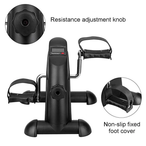 Don’t you hate that feeling of walking into the gym, getting ready to workout, but nothing’s available? Well, no more waiting, just get right to it with the Mini Pedal Exercise Machine! This portable Cycling Machine can fit anywhere in your home gym so there are no excuses as to why you can’t workout. An LCD screen display shows all the functions and lets you control how difficult pedaling becomes. Increase the intensity, measure performance, and have the workout of your life!