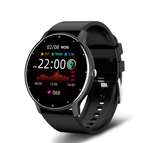 Our Smart Watch comes with a 1.28" customizable HD screen and fresh new look. It gives you precise health insights when you need it, while keeping you fully connected. Whether you are out for a run, or pushing through your next deadline our smart watch will keep you at your optimal performance inside and out.   Your time is precious so save time with our Smart Watch and order yours today!