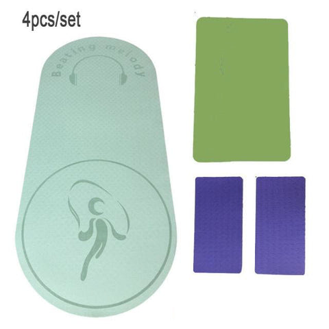 You will enjoy this yoga, pilates and jump rope mat, it is made of high quality TPE material and premium padding to absorb impact. Protecting your feet, knees, joints, and back while jumping.