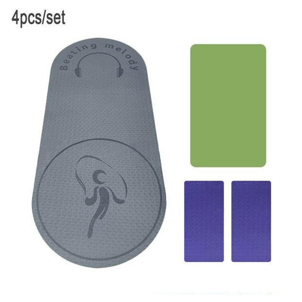 You will enjoy this yoga, pilates and jump rope mat, it is made of high quality TPE material and premium padding to absorb impact. Protecting your feet, knees, joints, and back while jumping.