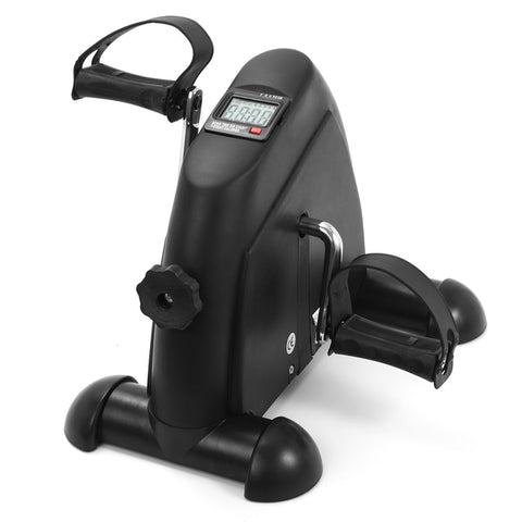 Don’t you hate that feeling of walking into the gym, getting ready to workout, but nothing’s available? Well, no more waiting, just get right to it with the Mini Pedal Exercise Machine! This portable Cycling Machine can fit anywhere in your home gym so there are no excuses as to why you can’t workout. An LCD screen display shows all the functions and lets you control how difficult pedaling becomes. Increase the intensity, measure performance, and have the workout of your life!