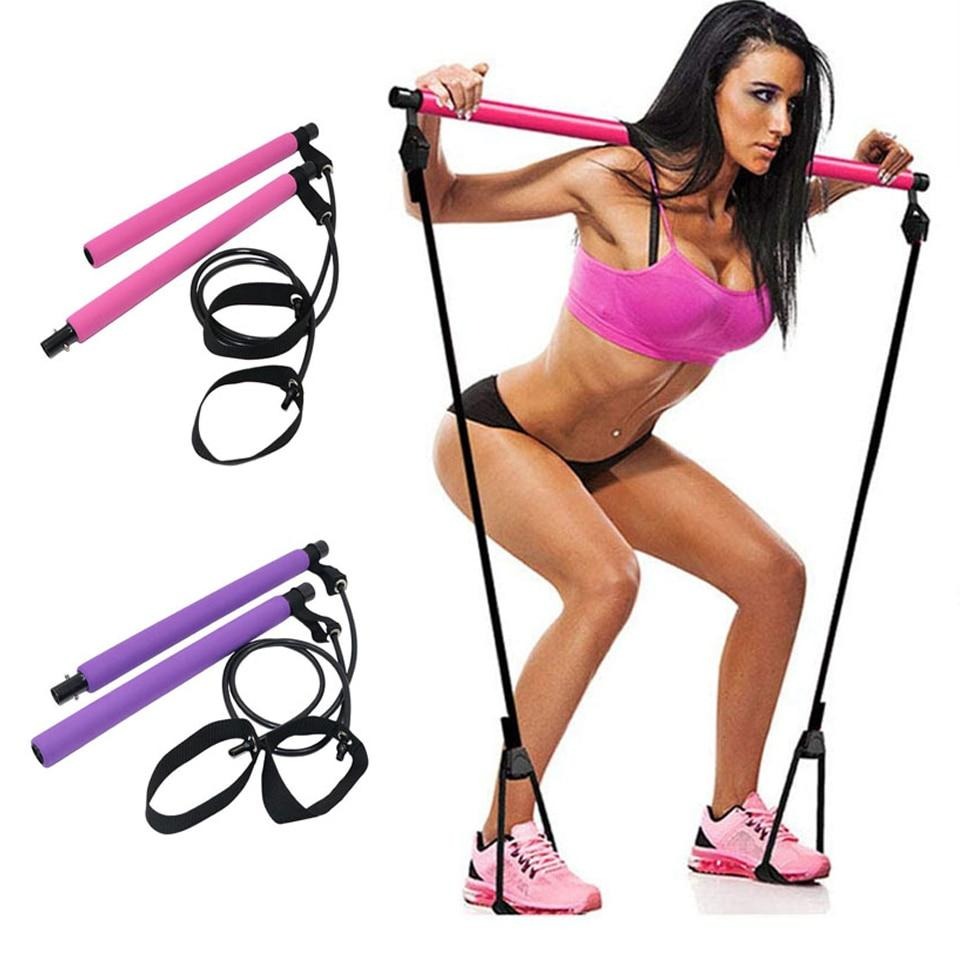 The Portable Pilates Bar is the perfect tool for bodybuilding exercise, build muscle, tone your arms, abs, legs and glutes and also increase flexibility, agility. The Pilates Equipment is made of high-quality latex, eco-friendly, no smell and it has strong durability and excellent resilience, not easily deformed. Great for yoga stretching exercises.