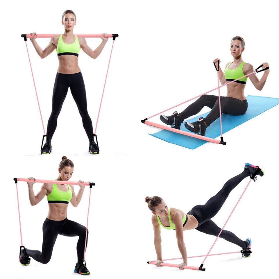 Portable pilates bar workout hot sale