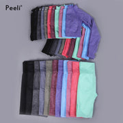 PREMIUM FABRIC: These leggings - yoga set have 4-way stretch material to promote both soft and compression. Not only has the features of high elastic but also good rebound resilience, moisture wicking and quick dry. HONEYCOMB STRUCTURE: Honeycomb structural fabric and color contrast stripe fabric are properly combined to give consideration to the appearance and usability.