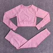 2/3/5PC LEGGINGS | YOGA SET HIGH-WAIST SEAMLESS: &nbsp They are slim-fit, helping to show off your bodies curves perfectly with tummy control and butt lift.