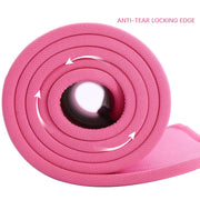 You will love this yoga & pilates mat, it boasts a trendy black color with red edging, the four sides of the yoga mat have a special border design (stitched fabric edging). Using high grade broken edges, meticulous protection, this can extend the life of the yoga mat, which can be doubled. It can also save you money, it's definitely worth it.