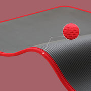 You will love this yoga & pilates mat, it boasts a trendy black color with red edging, the four sides of the yoga mat have a special border design (stitched fabric edging). Using high grade broken edges, meticulous protection, this can extend the life of the yoga mat, which can be doubled. It can also save you money, it's definitely worth it.