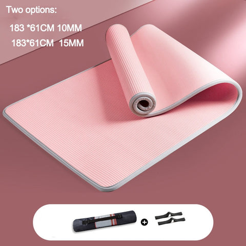 You will love this yoga & pilates mat, it boasts a trendy black color with red edging, the four sides of the yoga mat have a special border design (stitched fabric edging). Using high grade broken edges, meticulous protection, this can extend the life of the yoga mat, which can be doubled. It can also save you money, it's definitely worth it.