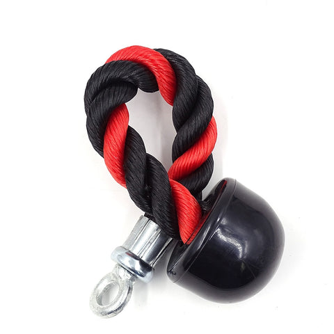 CONSTRUCTION – The triceps rope is made of heavy duty 1. 5-inch rope, great for bodybuilding. FEATURES – Rubber ends keep user's hands from slipping off. BUILD MUSCLE – Great attachment for developing triceps and upper body mass. SPECS – Steel Single-head drawstring length: 36cm. SPECS – Double-head drawstring length: 70/90cm