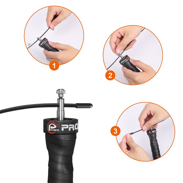 Are you a CrossFitter or someone who feels that jumping rope is just not enough, so you decide adding some weights to the handles would be a great idea...yes that sounds good. Well then we have the jump rope for you. You’ve never jumped rope like this before. The Weighted Jump Rope features steel wiring with PVC coating for a resilient build that’s guaranteed not to tangle up. A memory foam anti-slip handle provides all the comfort you need to jump rope for hours!