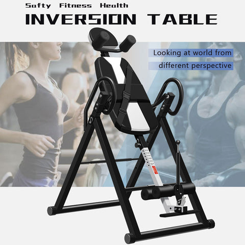 If you’ve tried just about everything to reduce back pain then don’t give up until you try our Inversion Table. The Inversion Table works by rotating your body upside down to reverse the compression of gravity which minimizes pressure on your spine. This Inversion Table therapy is a popular way to reduce back pain with athletes and those who stay very active. You’ll feel dramatically different after rotating your body around the Inversion Table and less back pain than before.