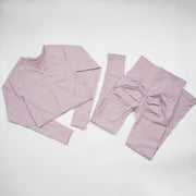 ELASTICITY AND BREATHABILITY: This fabric not only has the features of high elastic but also has a good rebound resilience. Moreover, it is breathable and good at moisture absorbing and sweat releasing, fast drying. 2/3PC YOGA SET HIGH-WAIST SEAMLESS LEGGINGS: They are slim-fit, showing off your bodies curves and perfect tummy control with butt lift. The texture helps keep them in place during workouts, non-slip.