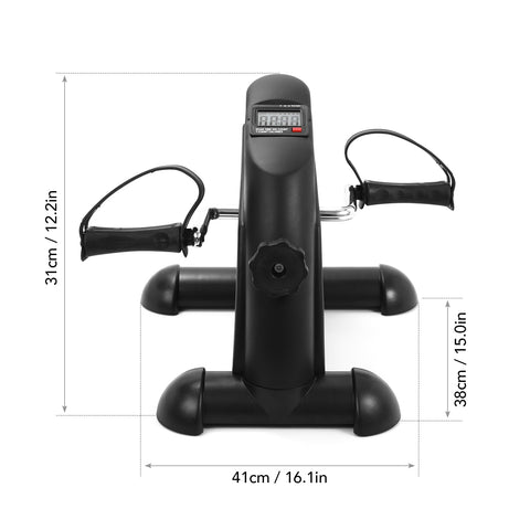 Don’t you hate that feeling of walking into the gym, getting ready to workout, but nothing’s available? Well, no more waiting, just get right to it with the Mini Pedal Exercise Machine! This portable Cycling Machine can fit anywhere in your home gym so there are no excuses as to why you can’t workout. An LCD screen display shows all the functions and lets you control how difficult pedaling becomes. Increase the intensity, measure performance, and have the workout of your life!