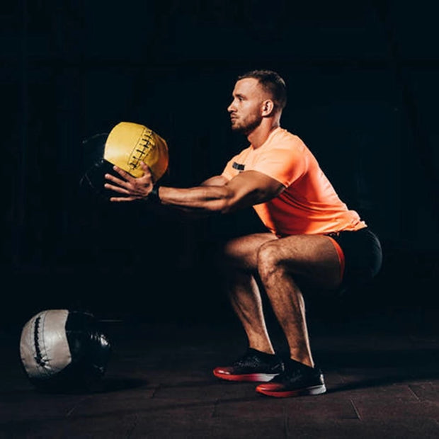 Our Medicine Ball boasts a soft outer core that absorbs impact and allows for more explosive solo or partner training. Increase overall strength. Great for beginners and advanced users. The result of using our Medicine Ball is a special combination of cotton, sand and rubber in the inner core, ensures that the medicine ball keeps its shape and remains balanced and durable.  Complete your home gym with a Medicine Ball and order yours today!