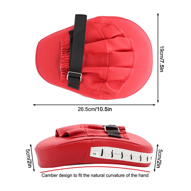 Sharpen your technique with our Boxing Mitts. Made up of premium materials these boxing mitts have excellent construction which provides long lasting durability and functionality of mma target pads. This boxing gear has been designed to protect the fighter's and coach's hands during Muay Thai, kickboxing, mma, speed ball and general boxing training.