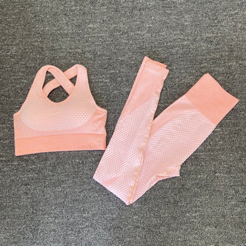 Premium Fabric – These leggings have 4-way stretch material to promote both soft and compression. Not only has the features of high elastic but also good rebound resilience, moisture wicking and quick dry. Multi-Function – Seamless sports bra with removeable pads, cross back. Thumb hole design at the wrists, the sleeve won't ride up when you exercise, it can also reduce friction and keep warm. Vertical collar front zipper design, easy to wear and take off.