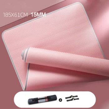  You will love this yoga & pilates mat, it boasts a trendy black color with red edging, the four sides of the yoga mat have a special border design (stitched fabric edging). Using high grade broken edges, meticulous protection, this can extend the life of the yoga mat, which can be doubled. It can also save you money, it's definitely worth it.