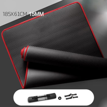  You will love this yoga & pilates mat, it boasts a trendy black color with red edging, the four sides of the yoga mat have a special border design (stitched fabric edging). Using high grade broken edges, meticulous protection, this can extend the life of the yoga mat, which can be doubled. It can also save you money, it's definitely worth it.