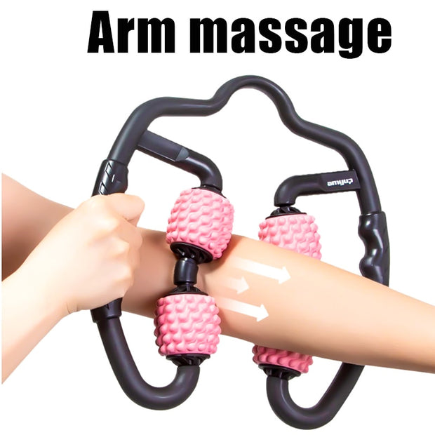 The roller is made of EVA, offering better massage experience and easy to clean. 360° Massage Experience-The massage roller helps improve natural circulation and reduce inflammation to restore mobility and flexibility for muscles. Perfect for neck, shoulder, arm and leg. Body Relax & Pain Relief-Release tension, stress and pain in the muscles, perform active release therapy on trigger points and knots, self-massage soft tissue and roll away soreness.