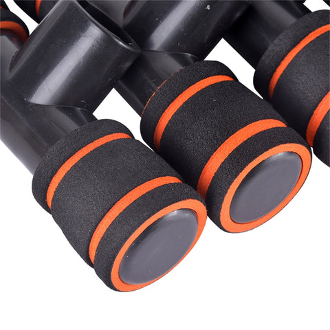 Push yourself to the limit with our 2PC Set Push Up Bars. These Push Up Bars take push-ups to a whole new level. The padded protection makes it comfortable to grip the bars while alleviating tension around the wrists at the same time. A non-slip bottom rubber material keeps you stabilized on the ground without moving around and sliding. You can perform several different types of push-ups to target the entire upper body for the complete home workout!