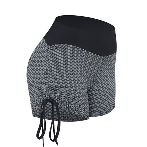 Tik Tok Shorts Grid Tights Yoga Shorts Women Seamless High Waist Shorts Breathable Gym Fitness Push Up Clothing Girl Yoga Shorts