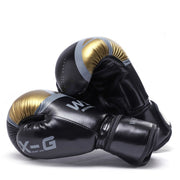 Our Boxing Gloves are made of tough synthetic leather so you know they will hold up against your fury of punches that you land on our punching bag. Your knuckles will thank you as our boxing gloves have great foam padding that absorbs and distributes the impact of each punch evenly. As you work up a sweat you can be rest assured that our boxing gloves will keep your hands dry with the breathable mesh.
