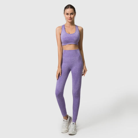 2/3/5PC LEGGINGS | YOGA SET HIGH-WAIST SEAMLESS: &nbsp They are slim-fit, helping to show off your bodies curves perfectly with tummy control and butt lift.