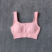 Excellent Material - This yoga workout set for women is made of nylon and spandex. The fabric is thick and is non see through. Lightweight, comfortable, stretchy, flattering and compressive, totally squat proof. Seamless microfiber technology is moisture wicking, quick drying abilities to keep you cool and dry during any workout. Fashion Design: This yoga set has the ribbed texture design. The high waist compression athletic seamless leggings are perfect for tummy control.