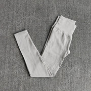 Excellent Material - This yoga workout set for women is made of nylon and spandex. The fabric is thick and is non see through. Lightweight, comfortable, stretchy, flattering and compressive, totally squat proof. Seamless microfiber technology is moisture wicking, quick drying abilities to keep you cool and dry during any workout. Fashion Design: This yoga set has the ribbed texture design. The high waist compression athletic seamless leggings are perfect for tummy control.