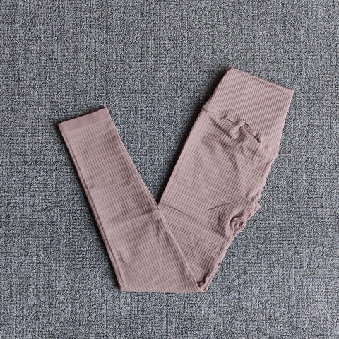 Excellent Material - This yoga workout set for women is made of nylon and spandex. The fabric is thick and is non see through. Lightweight, comfortable, stretchy, flattering and compressive, totally squat proof. Seamless microfiber technology is moisture wicking, quick drying abilities to keep you cool and dry during any workout. Fashion Design: This yoga set has the ribbed texture design. The high waist compression athletic seamless leggings are perfect for tummy control.