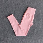 Excellent Material - This yoga workout set for women is made of nylon and spandex. The fabric is thick and is non see through. Lightweight, comfortable, stretchy, flattering and compressive, totally squat proof. Seamless microfiber technology is moisture wicking, quick drying abilities to keep you cool and dry during any workout. Fashion Design: This yoga set has the ribbed texture design. The high waist compression athletic seamless leggings are perfect for tummy control.
