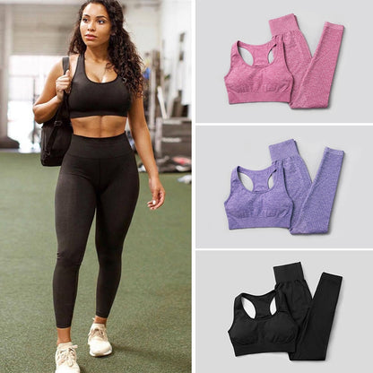 LEGGINGS - 2 & 5pcs WOMEN'S YOGA SET, HIGH WAIST: They are slim-fit, showing off your bodies curves and perfect tummy control with butt lift. 