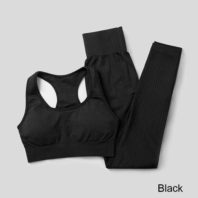 LEGGINGS - 2 & 5pcs WOMEN'S YOGA SET, HIGH WAIST: They are slim-fit, showing off your bodies curves and perfect tummy control with butt lift. 