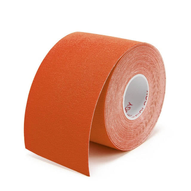 Do you have an injury and tired of tape that won't stick or stay in place? Tape that is either too thin or not strong enough, that needs 2 people to apply it properly. Then look no further than our Kinesiology Tape! Our tape will not loose tension or slide out of place so you can concentrate on your workout and not the tape. The Kinesiology Tape is extremely strong and is designed to move with your muscles as you perform any sport of your choice.