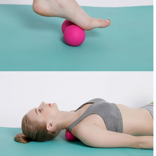 Feeling sore from that recent back workout? There’s no better way to alleviate that soreness than a high-quality Peanut Ball & Massage Ball. Lay down with Peanut Ball & Massage Ball horizontally across your back and roll slowly back and forth to smooth out tension. You’ll feel looser, less sore, and have better posture too! The Peanut Ball & Massage Ball helps increase blood flow by rolling out tension in your muscles. 