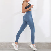 High Waist Tummy Control. Our women's active leggings offer a high waistband for better tummy control. Say goodbye to muffin top and hello to a smooth, flat stomach. These high waisted slimming leggings provide gentle compression to your midsection, giving you a toned and trim look. Our high rise workout leggings are a popular women’s style for their excellent fit and soft comfort. The high waistband gives women that extra boost of confidence to look and feel their best.