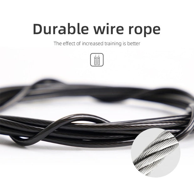 Are you a CrossFitter or someone who feels that jumping rope is just not enough, so you decide adding some weights to the handles would be a great idea...yes that sounds good. Well then we have the jump rope for you. You’ve never jumped rope like this before. The Weighted Jump Rope features steel wiring with PVC coating for a resilient build that’s guaranteed not to tangle up. A memory foam anti-slip handle provides all the comfort you need to jump rope for hours!