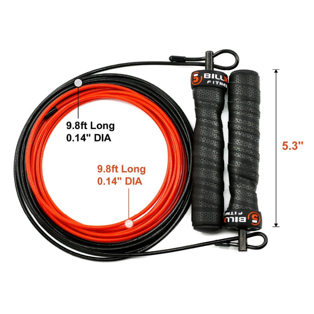 Are you a CrossFitter or someone who feels that jumping rope is just not enough, so you decide adding some weights to the handles would be a great idea...yes that sounds good. Well then we have the jump rope for you. You’ve never jumped rope like this before. The Weighted Jump Rope features steel wiring with PVC coating for a resilient build that’s guaranteed not to tangle up. A memory foam anti-slip handle provides all the comfort you need to jump rope for hours!