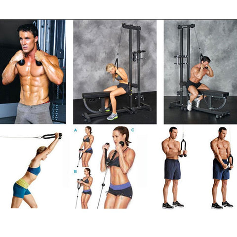CONSTRUCTION – The triceps rope is made of heavy duty 1. 5-inch rope, great for bodybuilding. FEATURES – Rubber ends keep user's hands from slipping off. BUILD MUSCLE – Great attachment for developing triceps and upper body mass. SPECS – Steel Single-head drawstring length: 36cm. SPECS – Double-head drawstring length: 70/90cm